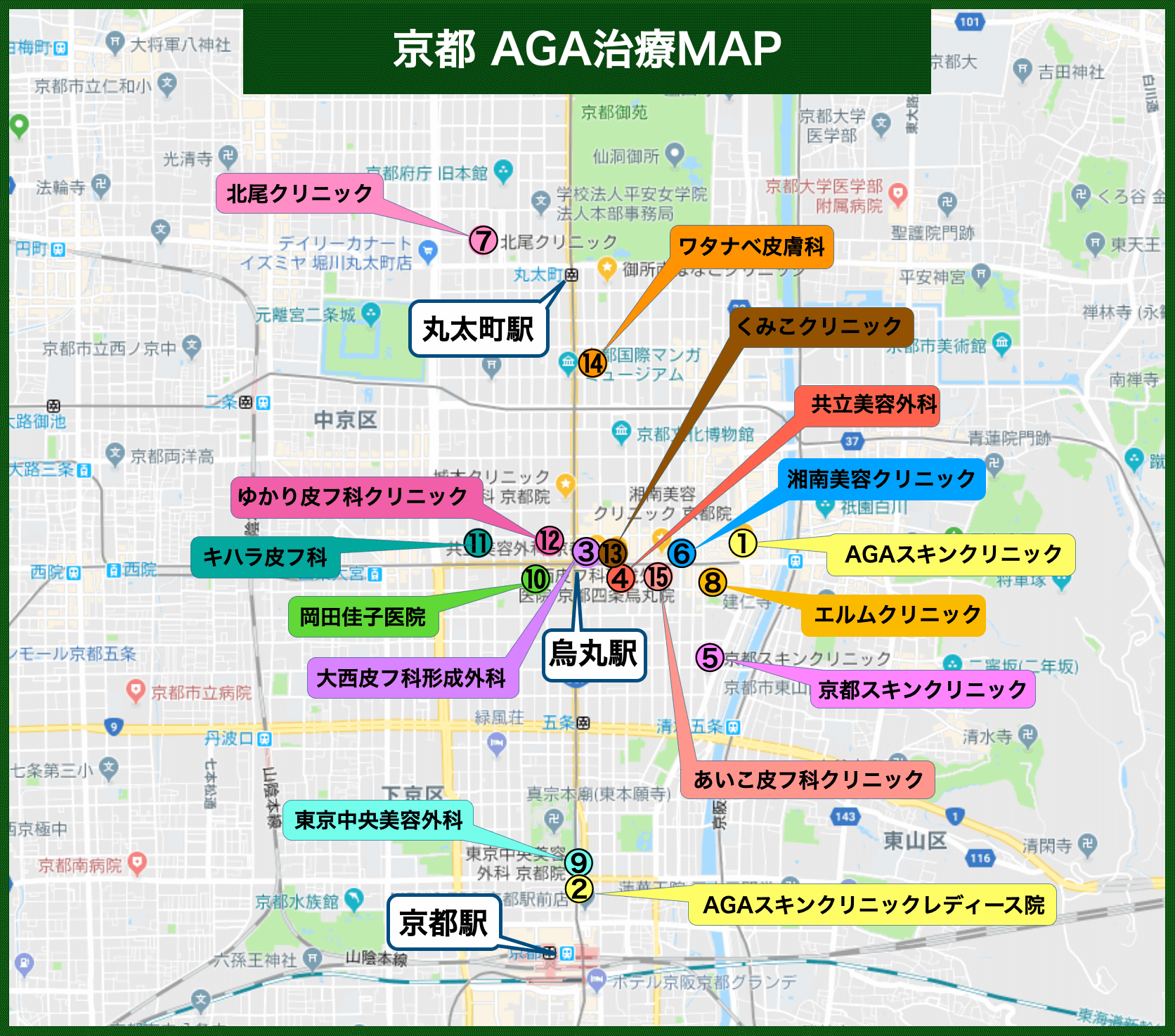 京都 AGA治療MAP