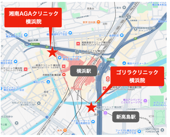 横浜AGAマップ